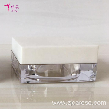 Packaging Square Shape Cosmetic Jar Loose Powder Jar